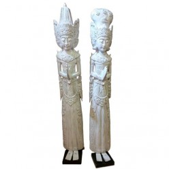 Figuras Rama Shinta tallado en madera