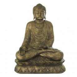 Figura de buda meditando en color oro
