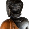 Buda thai bendiciendo con túnica naranja