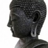 Figura budista de piedra en color plata
