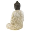 Estatua budista en color blanco rústico