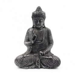 Buda meditando vestido en color plata