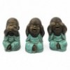 Set monjes Shaolin manto verde - Pack 3
